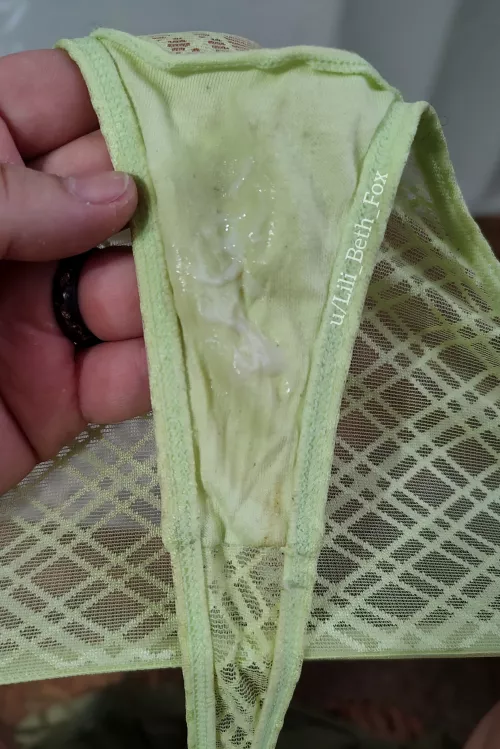 Just the start of another gooey gusset! [Selling] Taking April orders now!