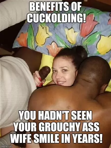 Make your wife happy! Give her to black men!