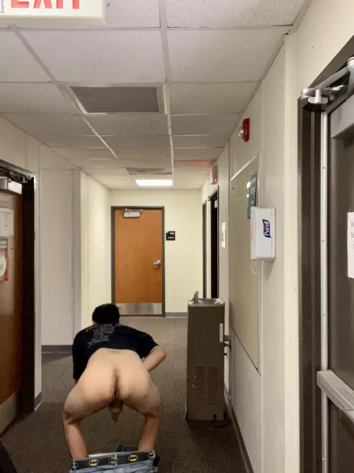 My pants fell down in the hallway