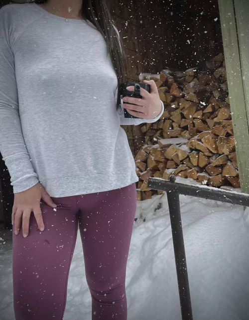 Please, let me help you with that wood..