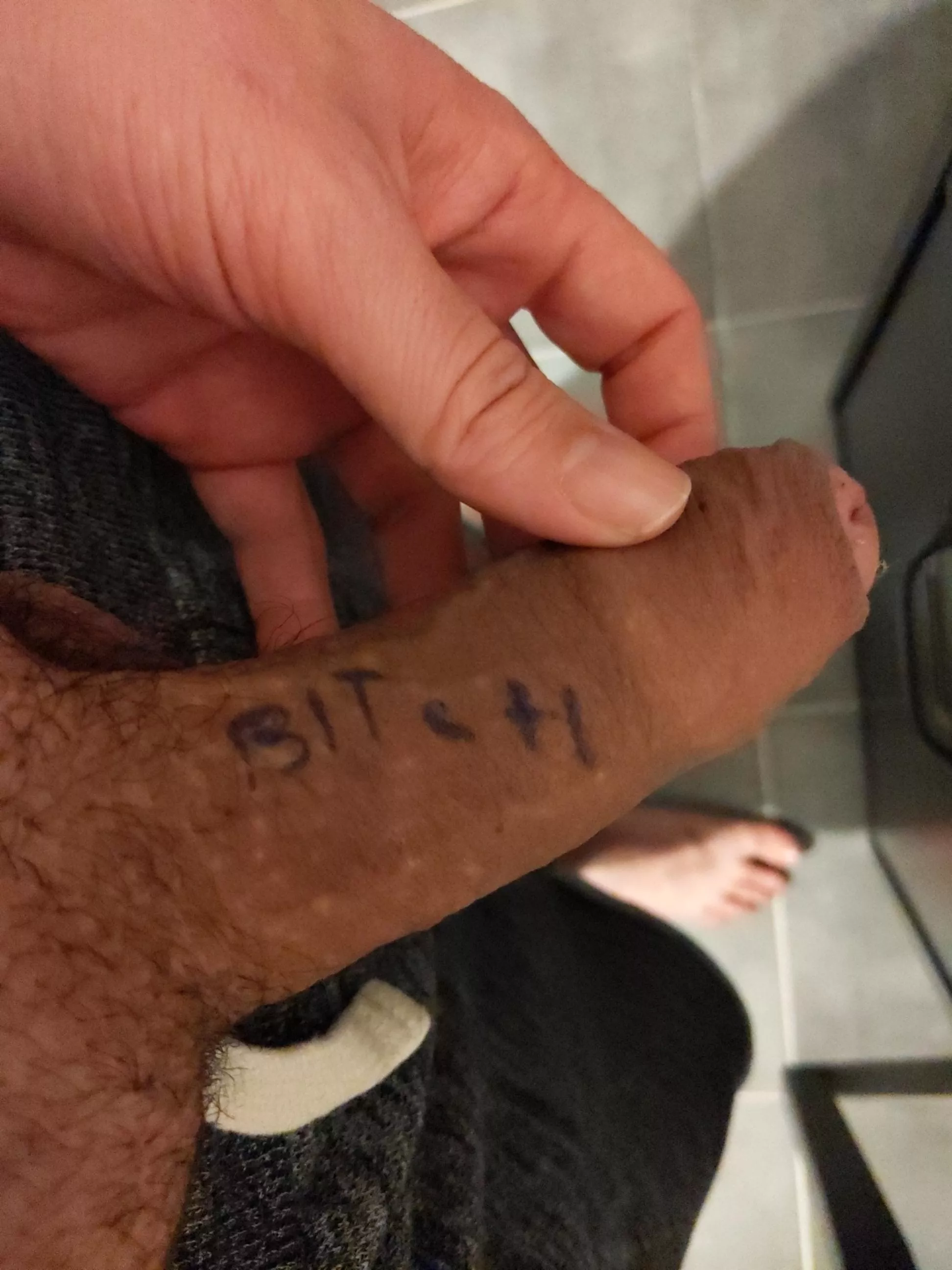 Roskill10 beat me and now I'm his bitch. It is write on my Dicklet.