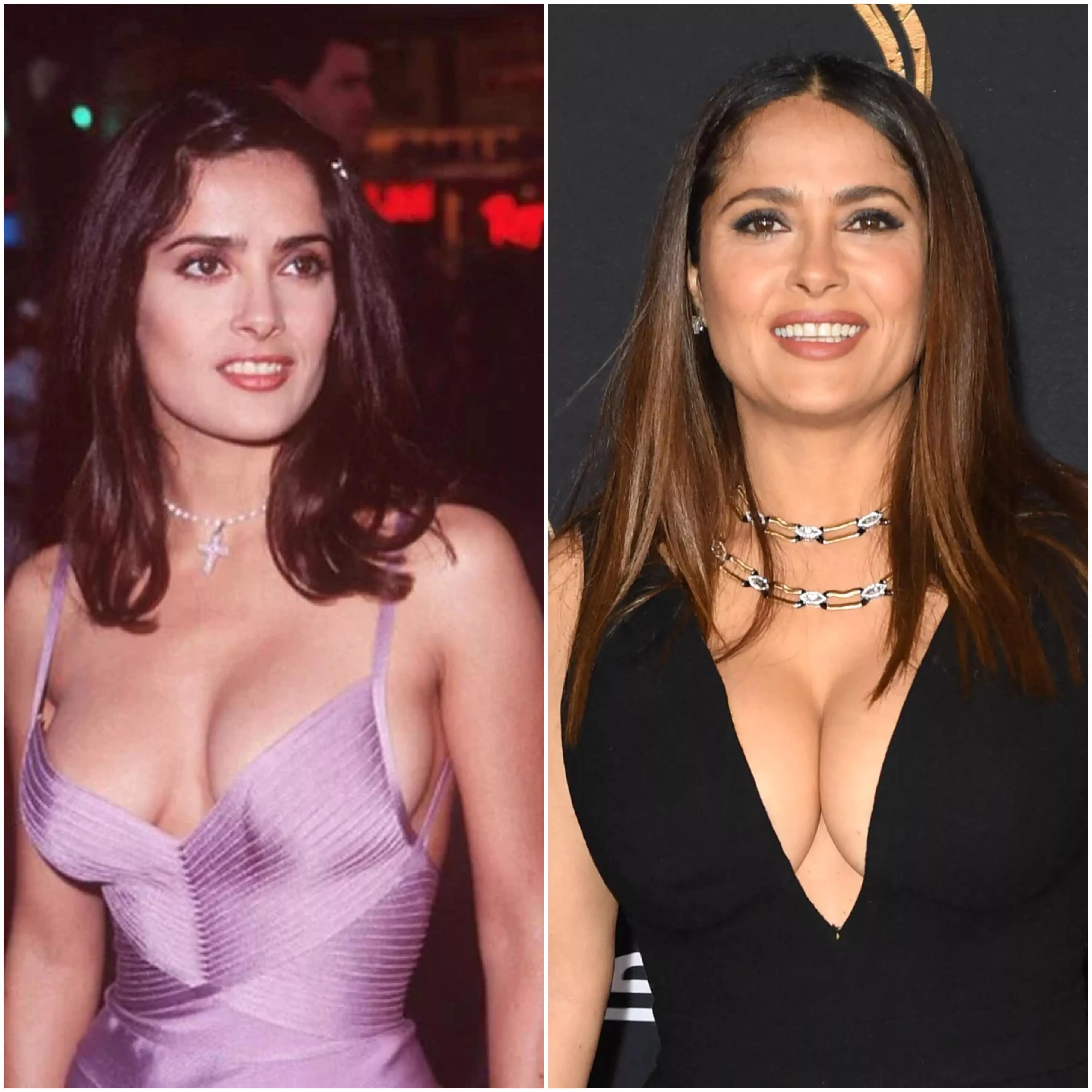 Salma Hayek over the years (1996-2021)