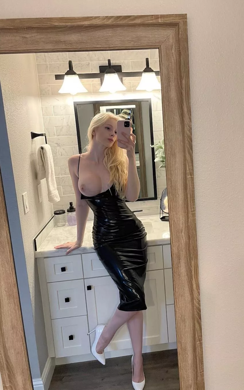 Showing off in my new dress