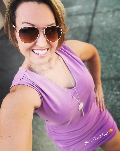 Sunglasses complete the outfit!