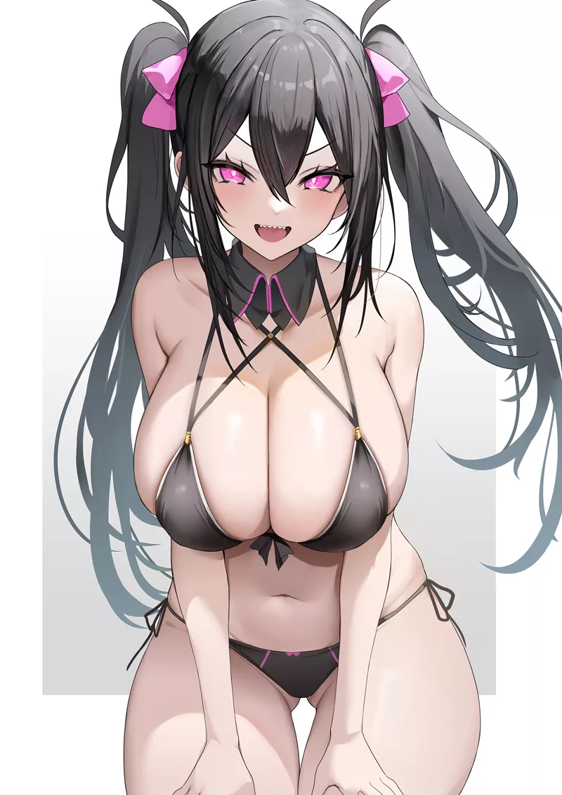 Swimsuit Twin Tails [Original]