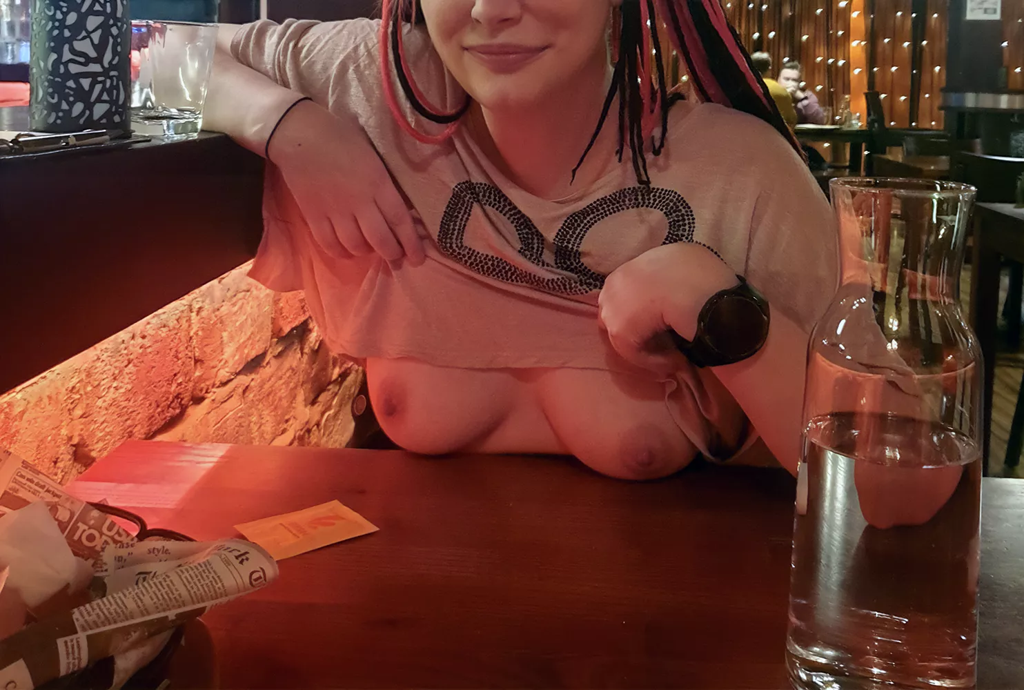 Well he paid the dinner, it's only fair