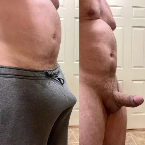 (51) Should I leave the sweats on or off for you?