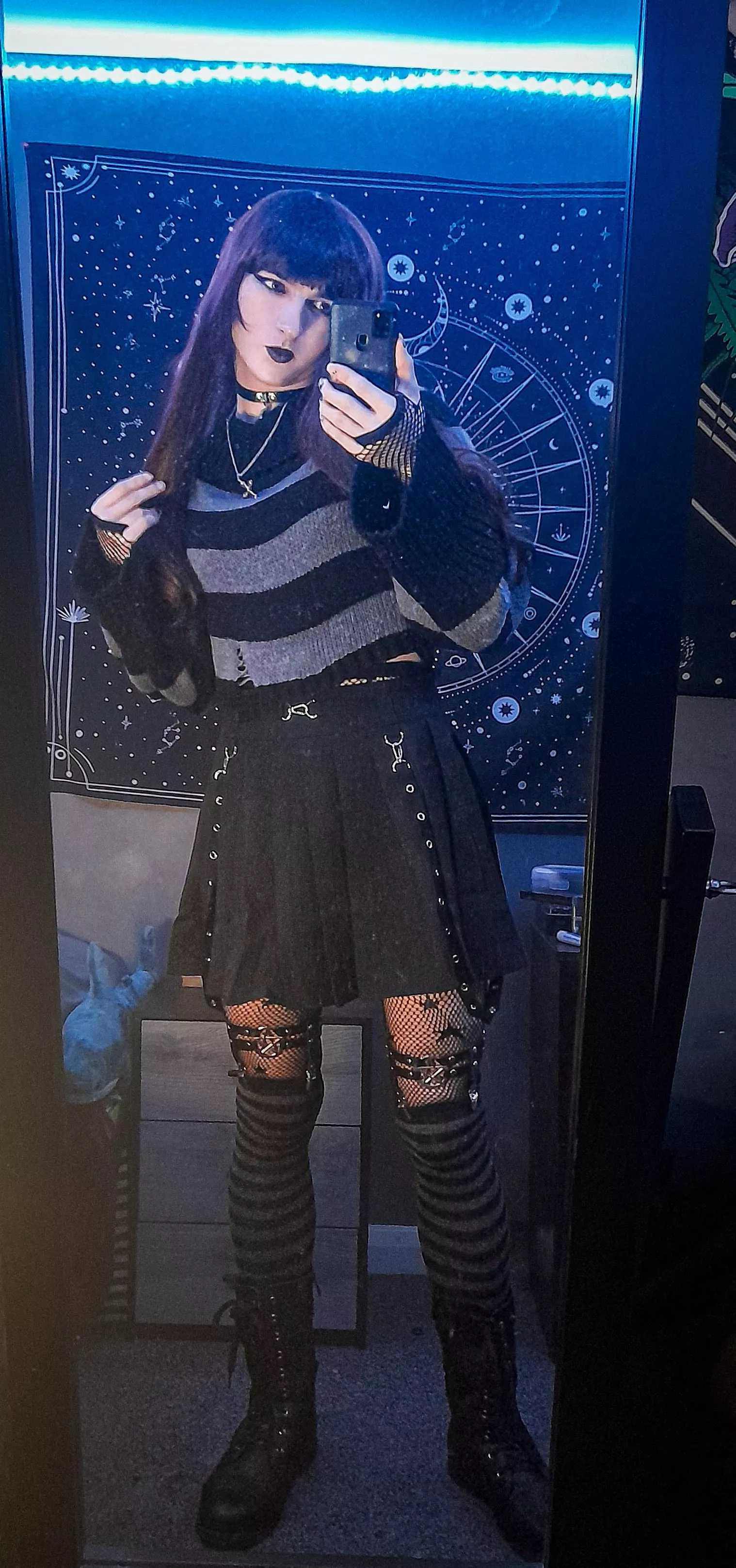 A Goth Femboy a day keeps the demons at bay! (I'll fight them) ❤️‍🔥