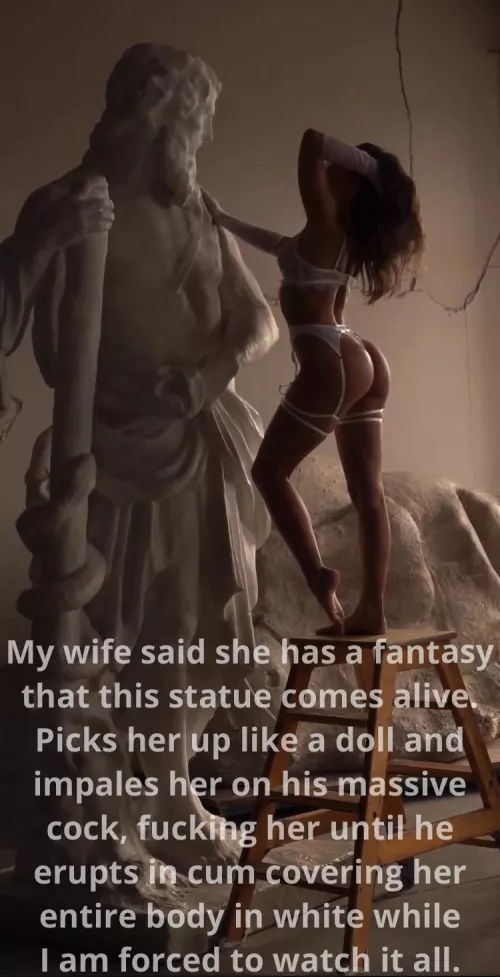 Cuckolded by a statue
