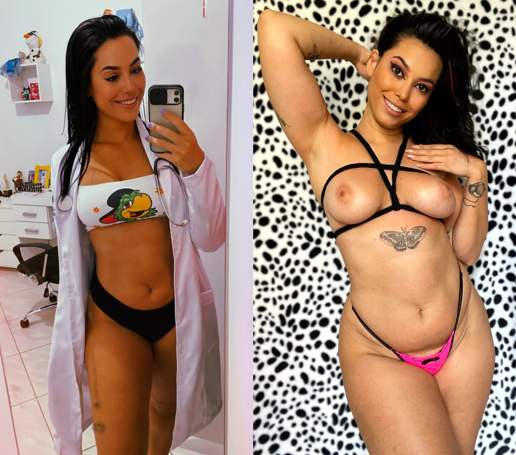 Cute by day, slutty by night... two faces of the same coin