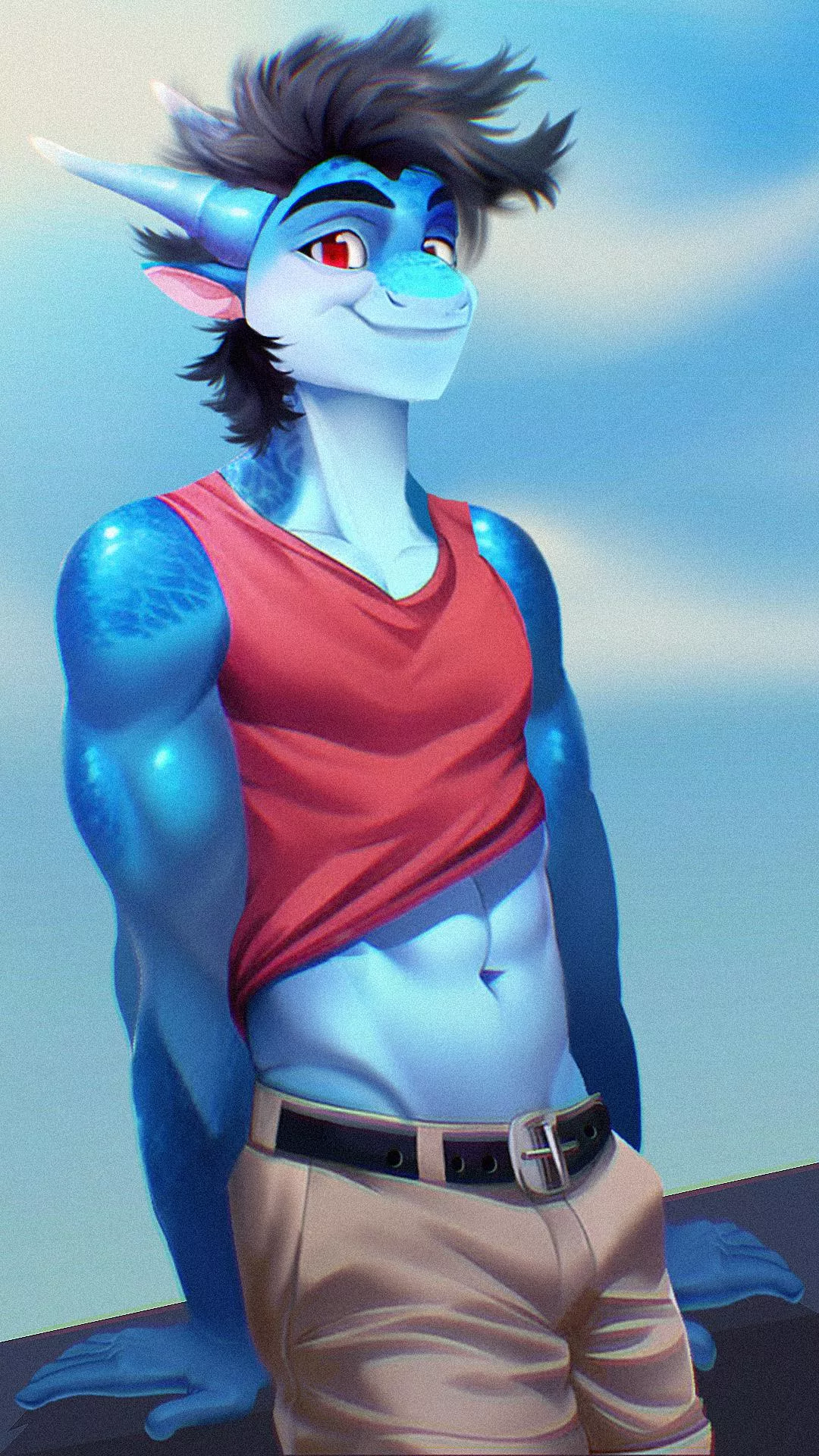 Dragon boy I accidentally deep fried with noise in post