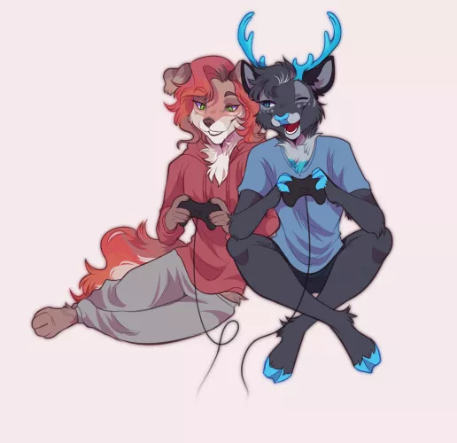 games! commission over FA (art by me)