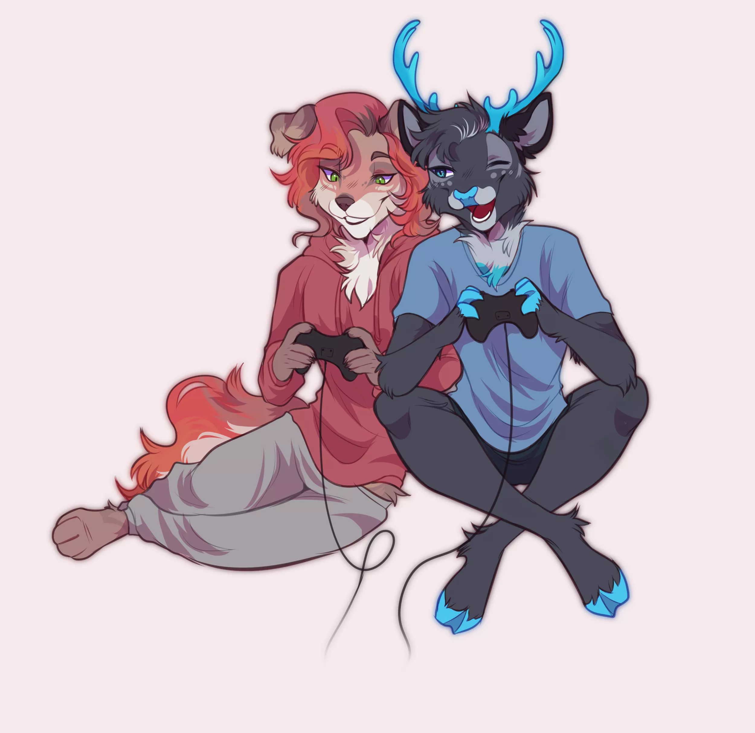 games! commission over FA (art by me)