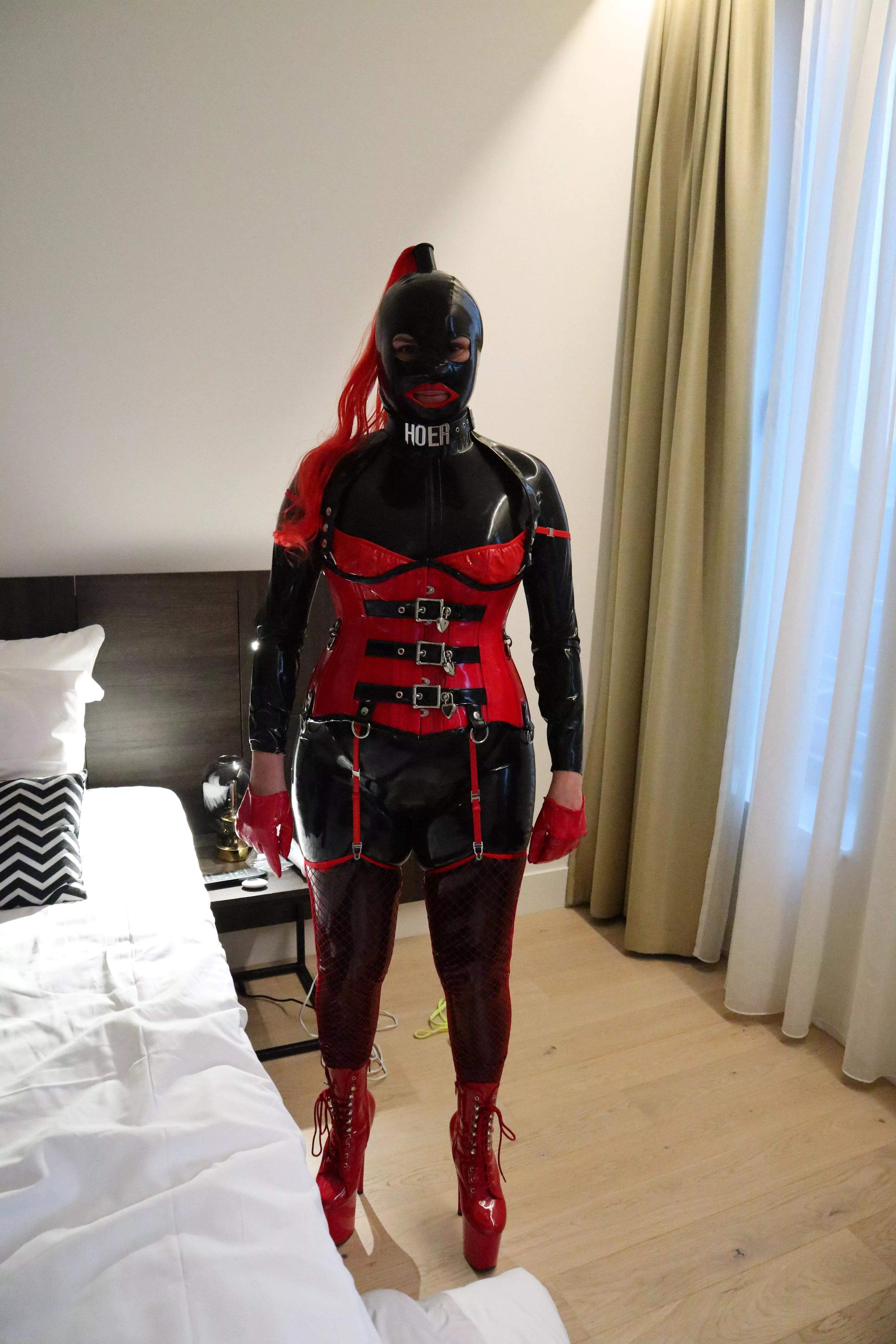 Hooker ready for work.