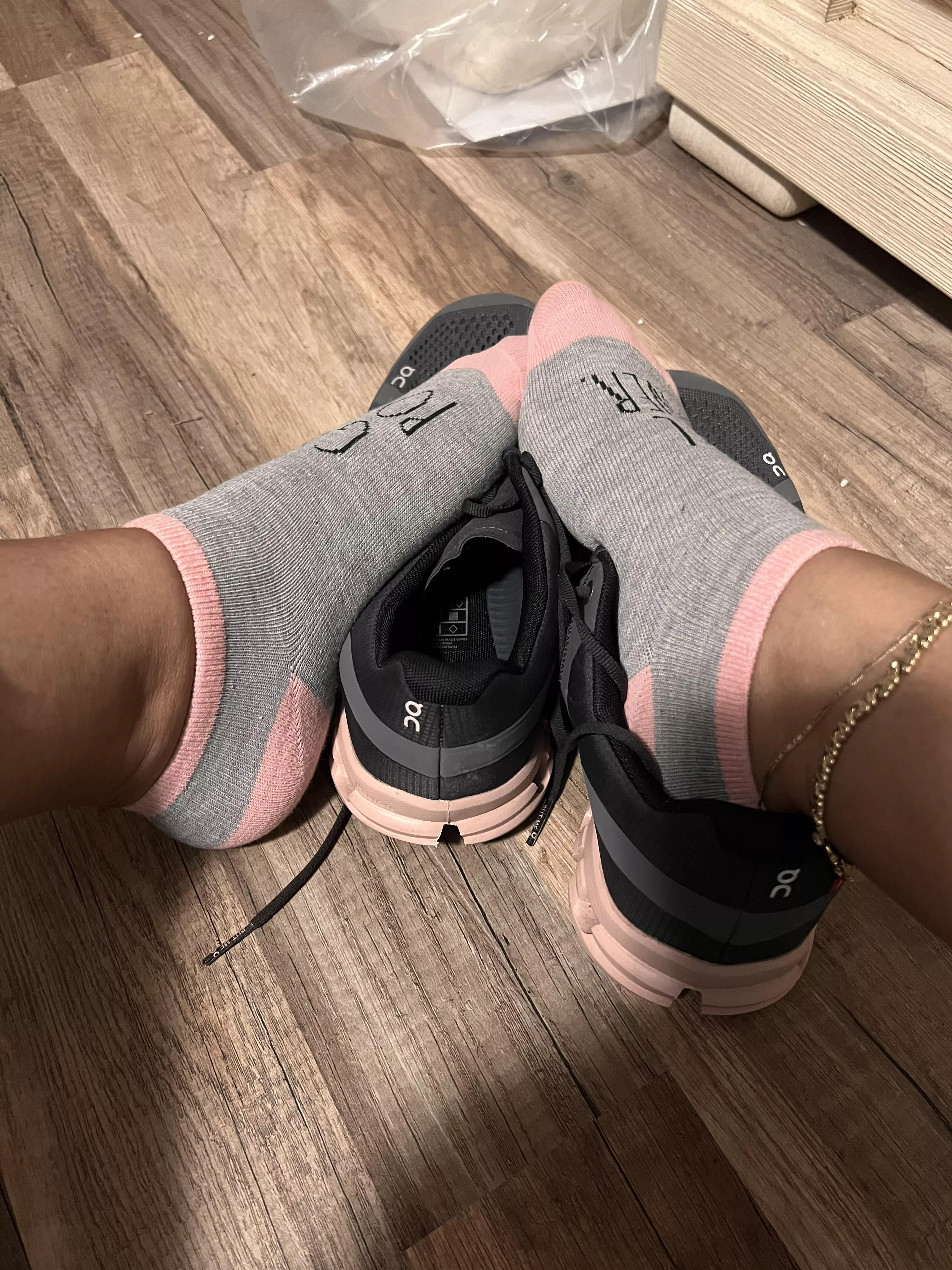 I love stretching my feet after a workout