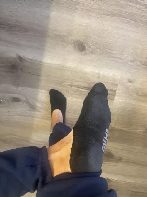 Just worked out in these socks. Which one of you boys wants them in their mouth?