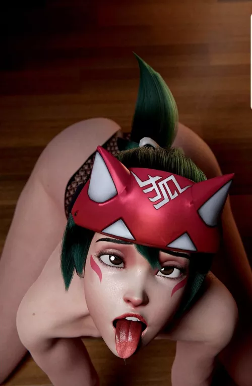 Kiriko waiting for that load(Taker)