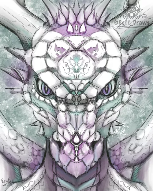 Let my thoughts wonder on the page, apparently my thoughts are reptilian in nature lol, Art by me