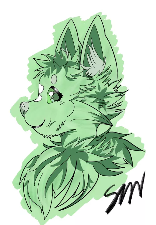 Meet Foxay Mint! Side view. A new friend and a female pose is coming up next 🍦🥰💕 