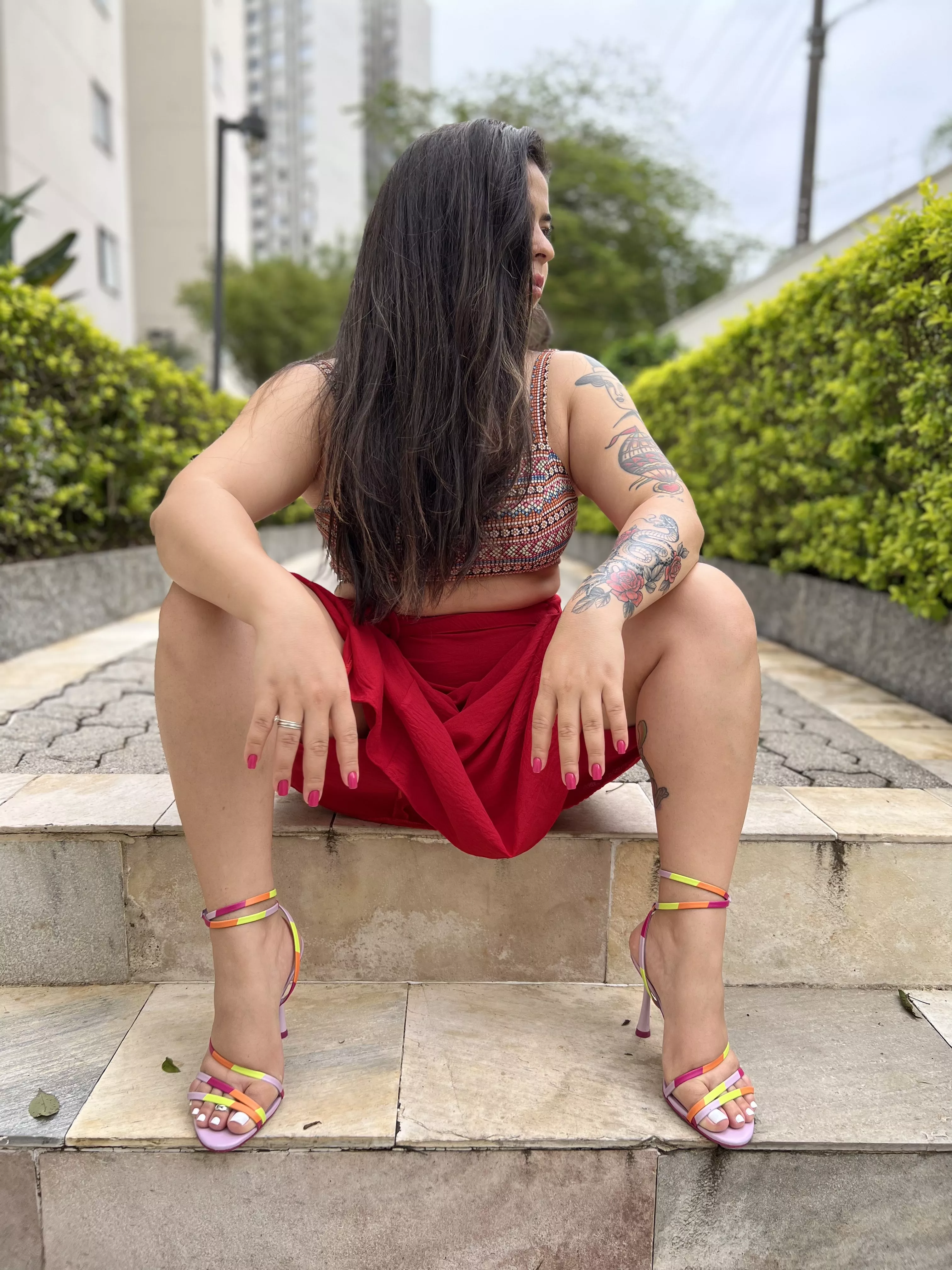 Not taking my heels off, I'll let you have the honor