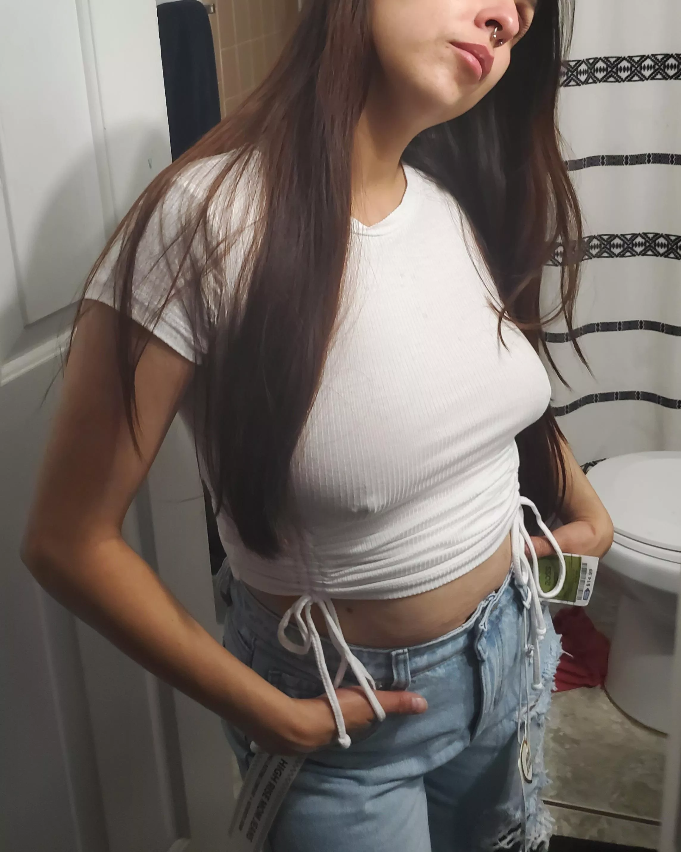 Petite Pierced Latina Pokies [30]