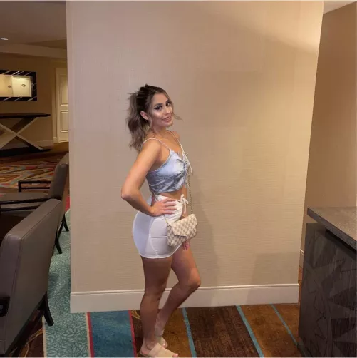 Ready for our night out.