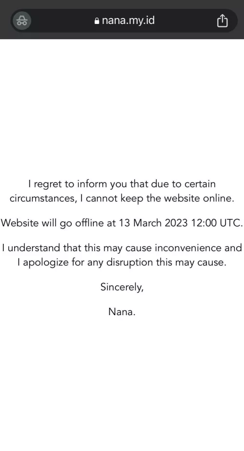 Rip nana.my.id