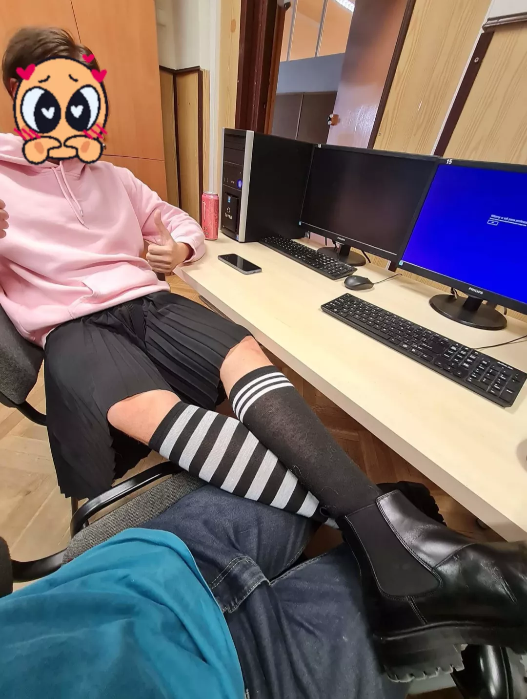 So lately I was first time in my Femboy outfit in school. What do you think?