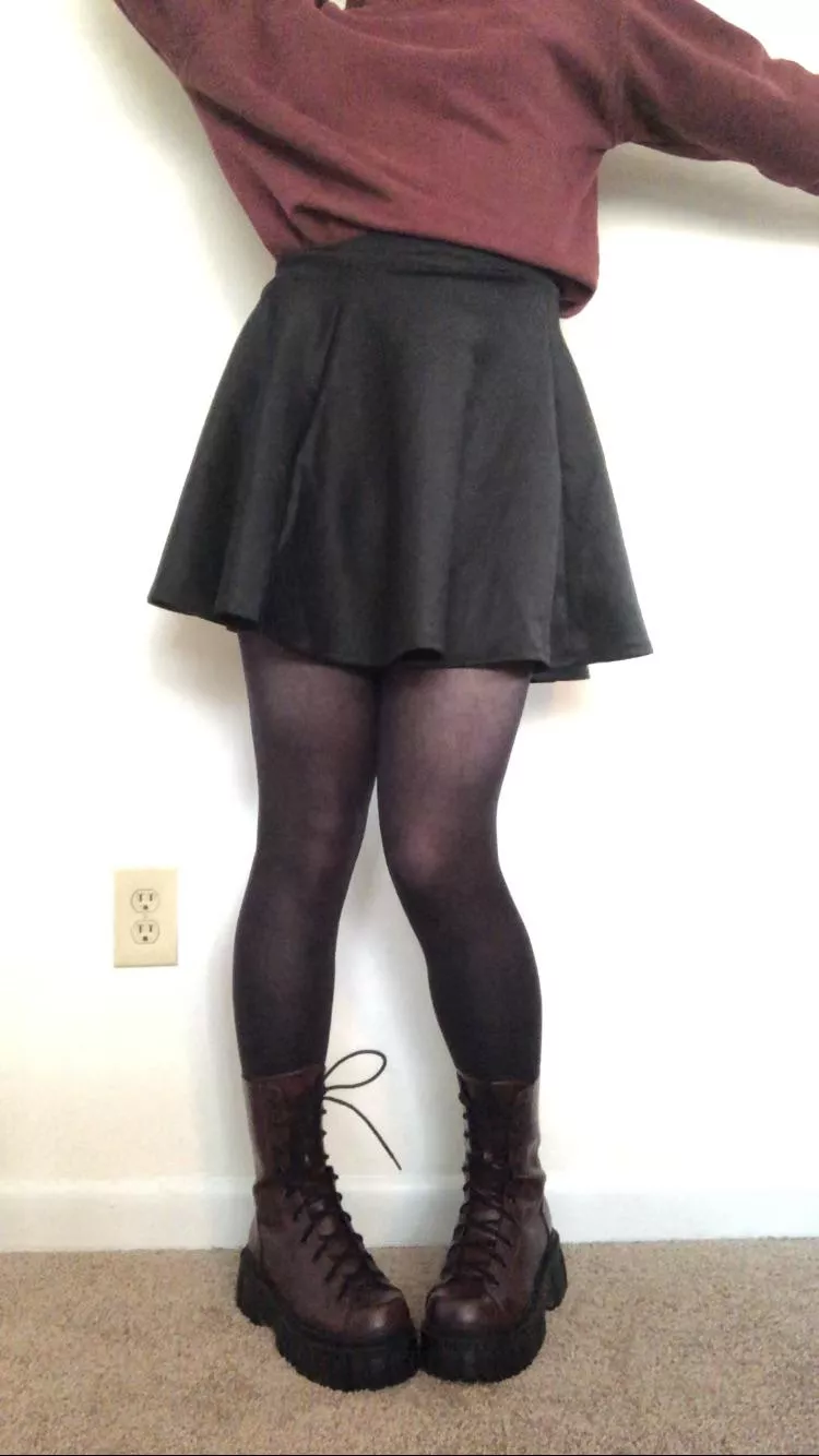 these boots are made for walking (around my room because I’m shy) :p