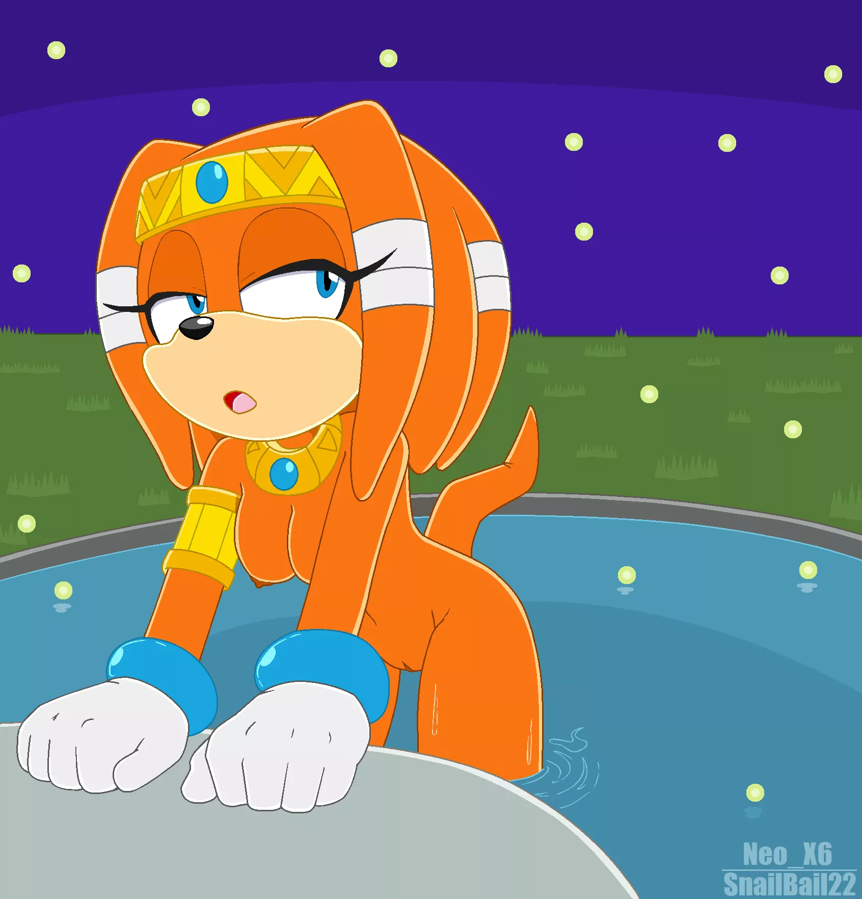 Tikal's midnight swim (SnailBail22)