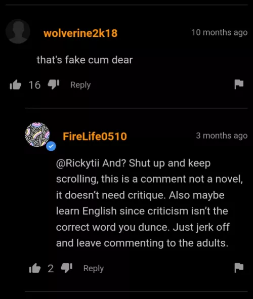 Truth hurts, isn't it?