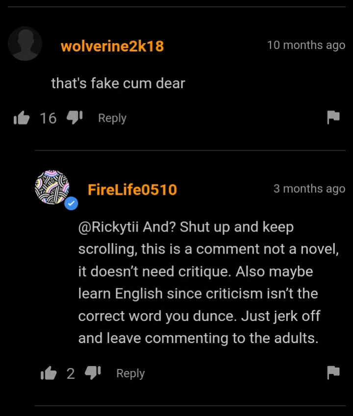 Truth hurts, isn't it?