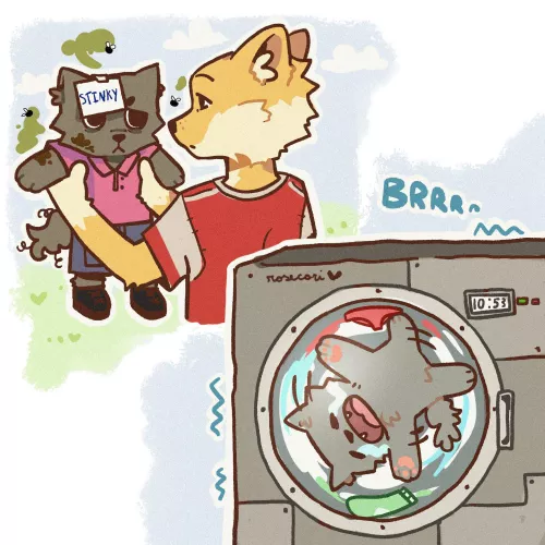 Why he so stinky (art by me)