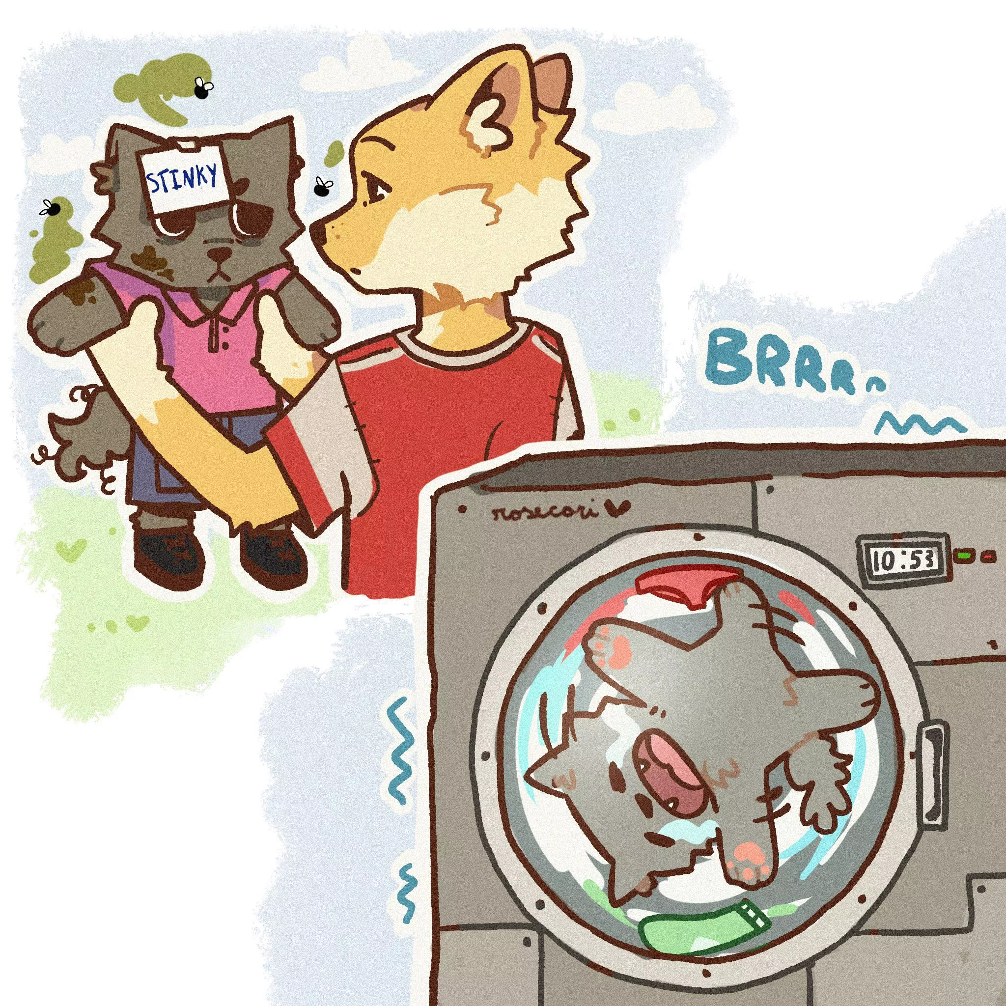 Why he so stinky (art by me)