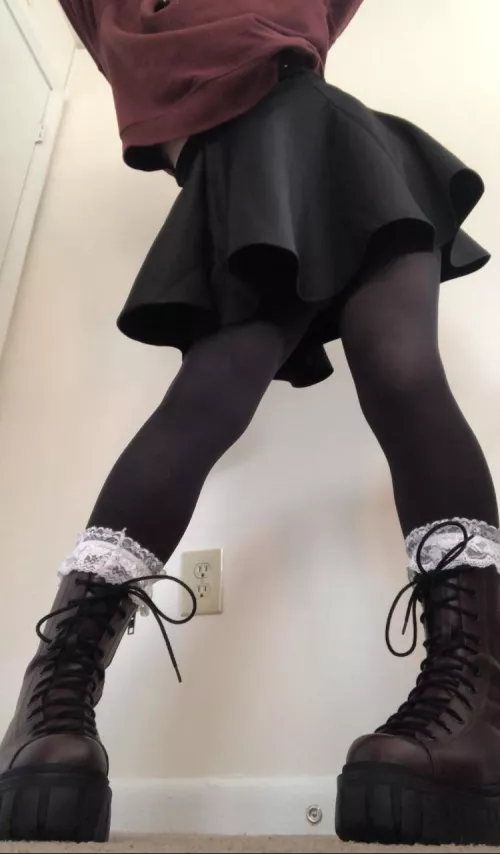 18 - look out below! I’ve got my boots on