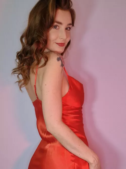 A bra would ruin this satin dress