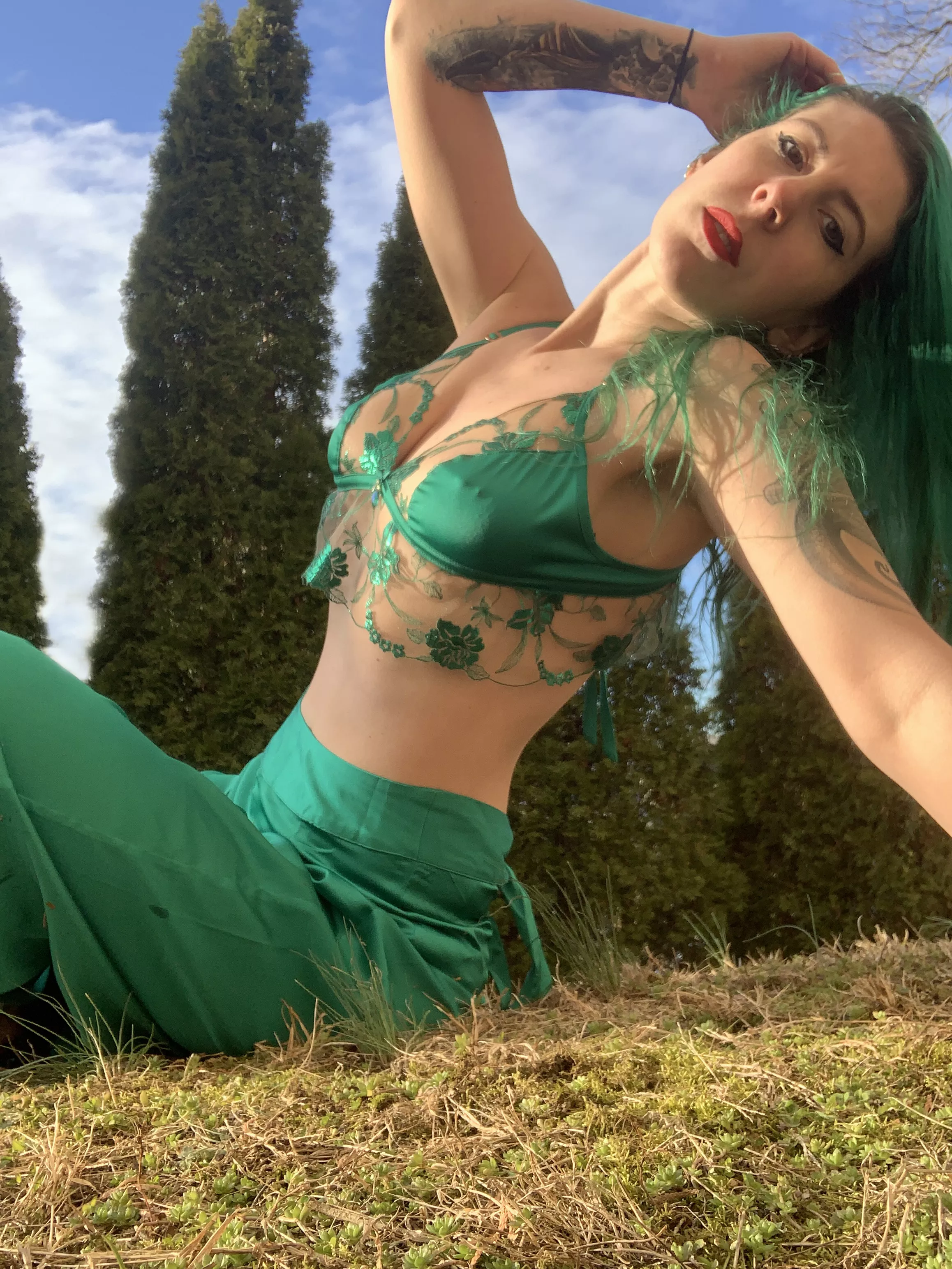 All green pokies for the holiday