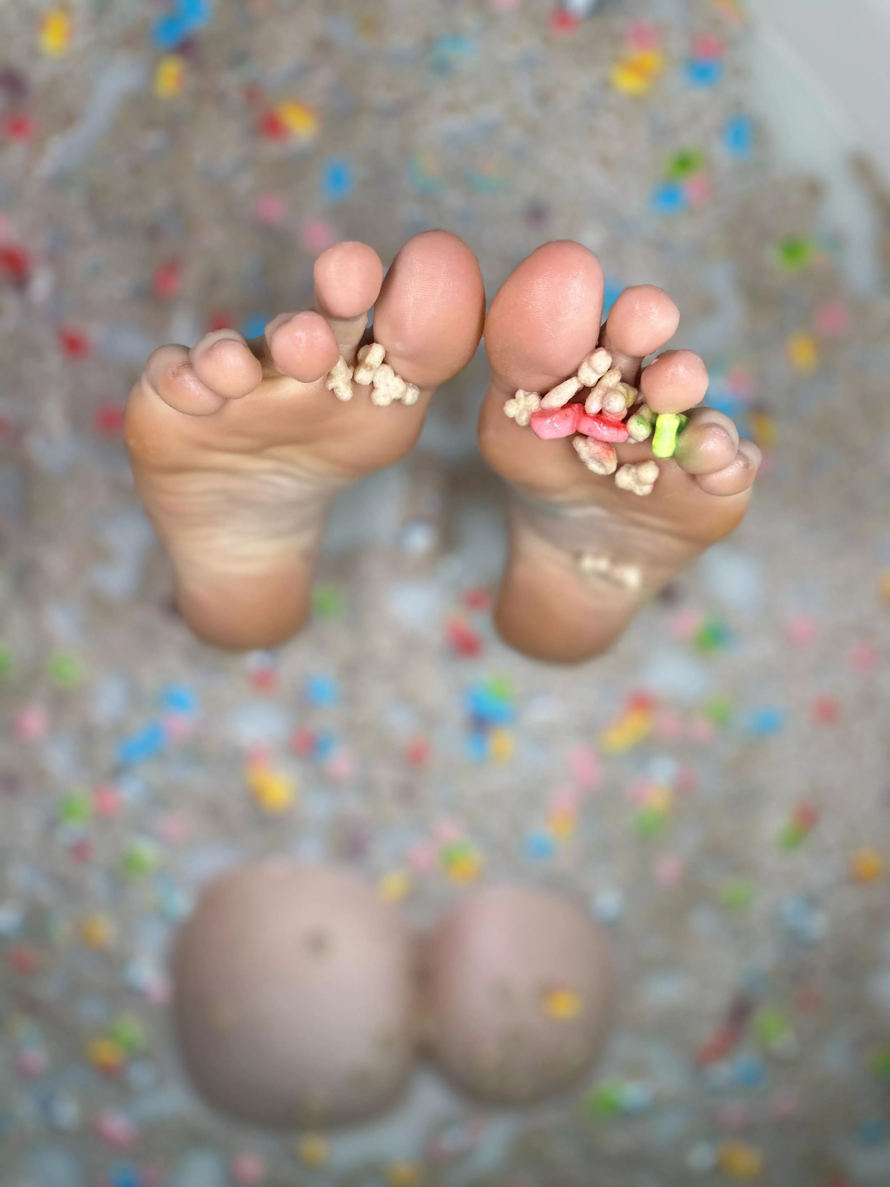 Clean all the cereal off with your tongue