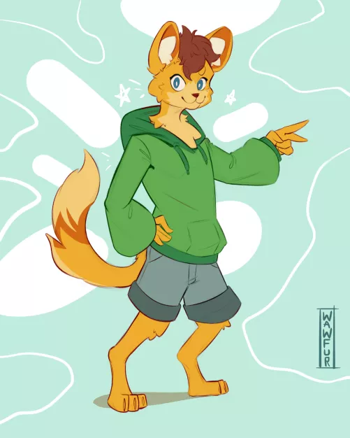 Colored Sketch for Sn0wCha0s, the winner of my lastest raffle! (Art by me - Twitter/FA -> @wawfur)