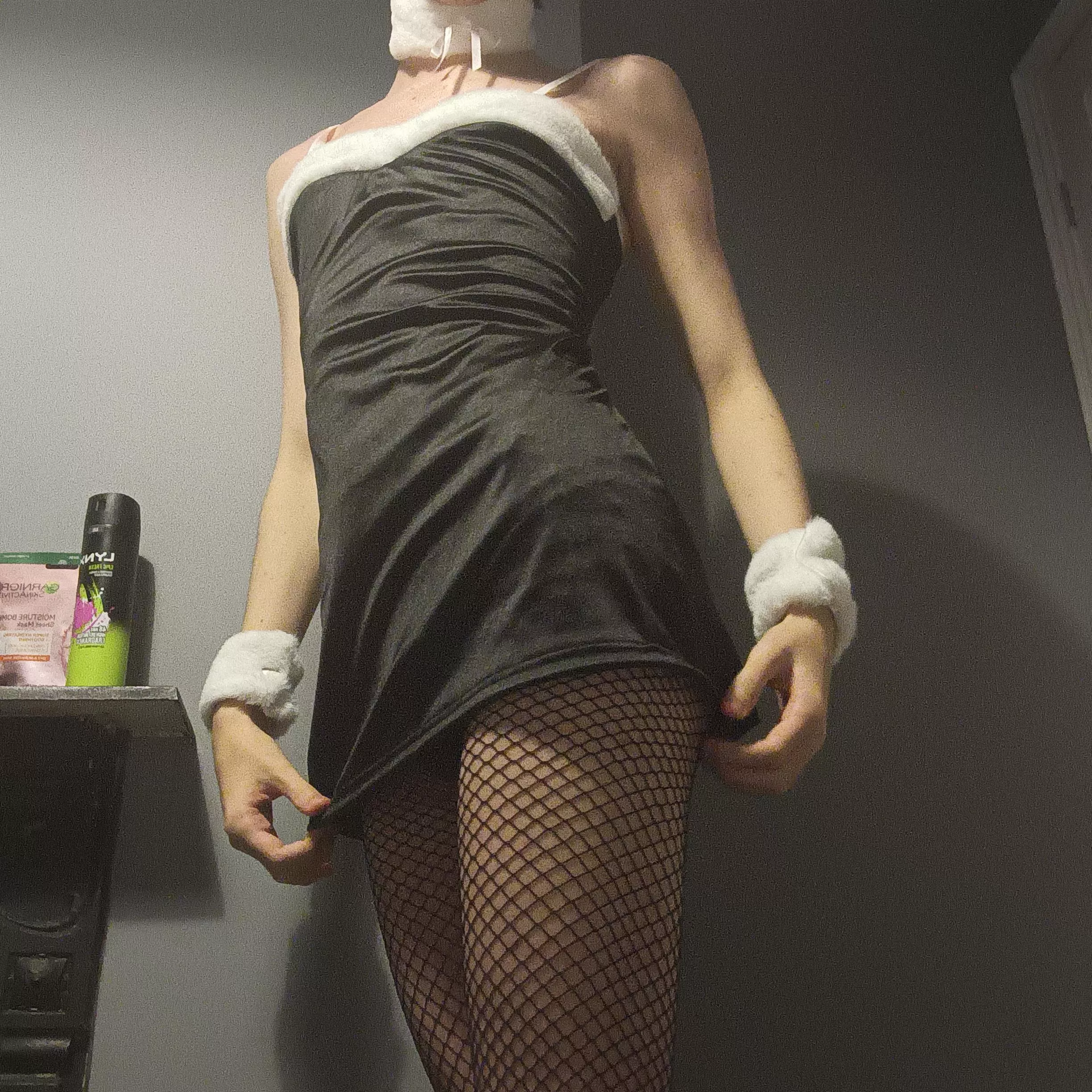Dress and Fishnets combo :3