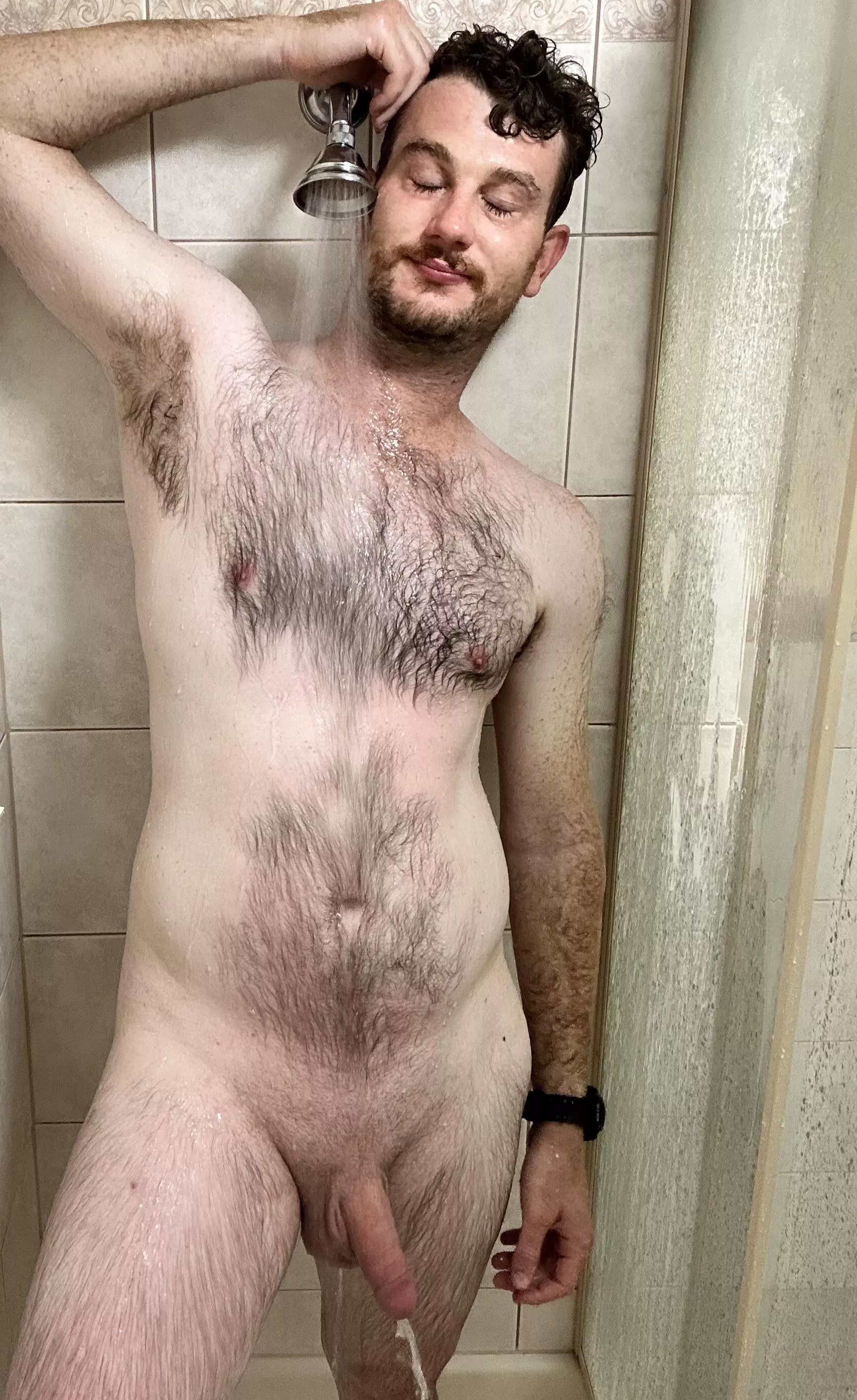 Escaping the heat with a cold shower on a lovely hot day; TFIF