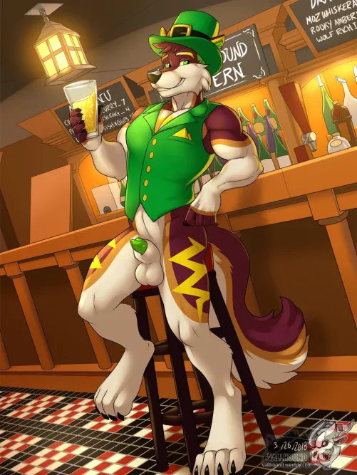 Irish you were naked…..Happy St. Patty’s Day 🍀 (vallhund)