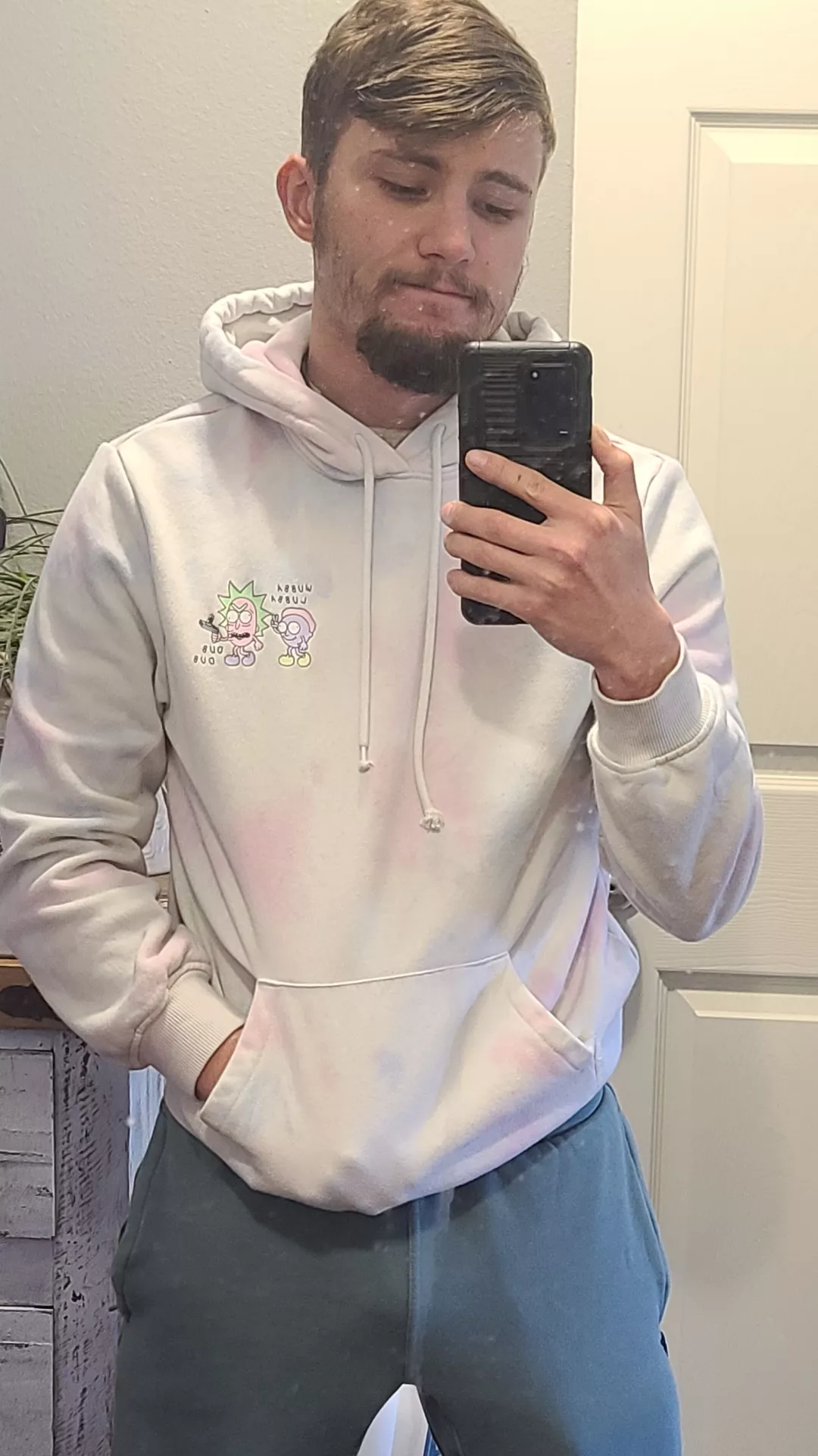 Is it still sweatpants season? (Ft. my dirty mirror, lol)