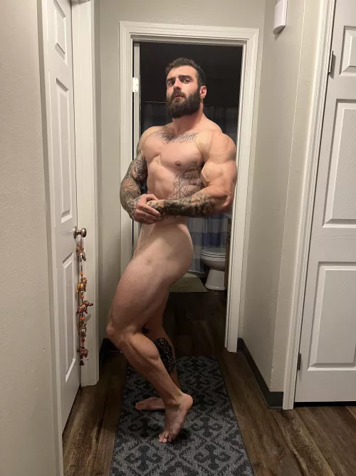 Legs startin to look like a nice canvas