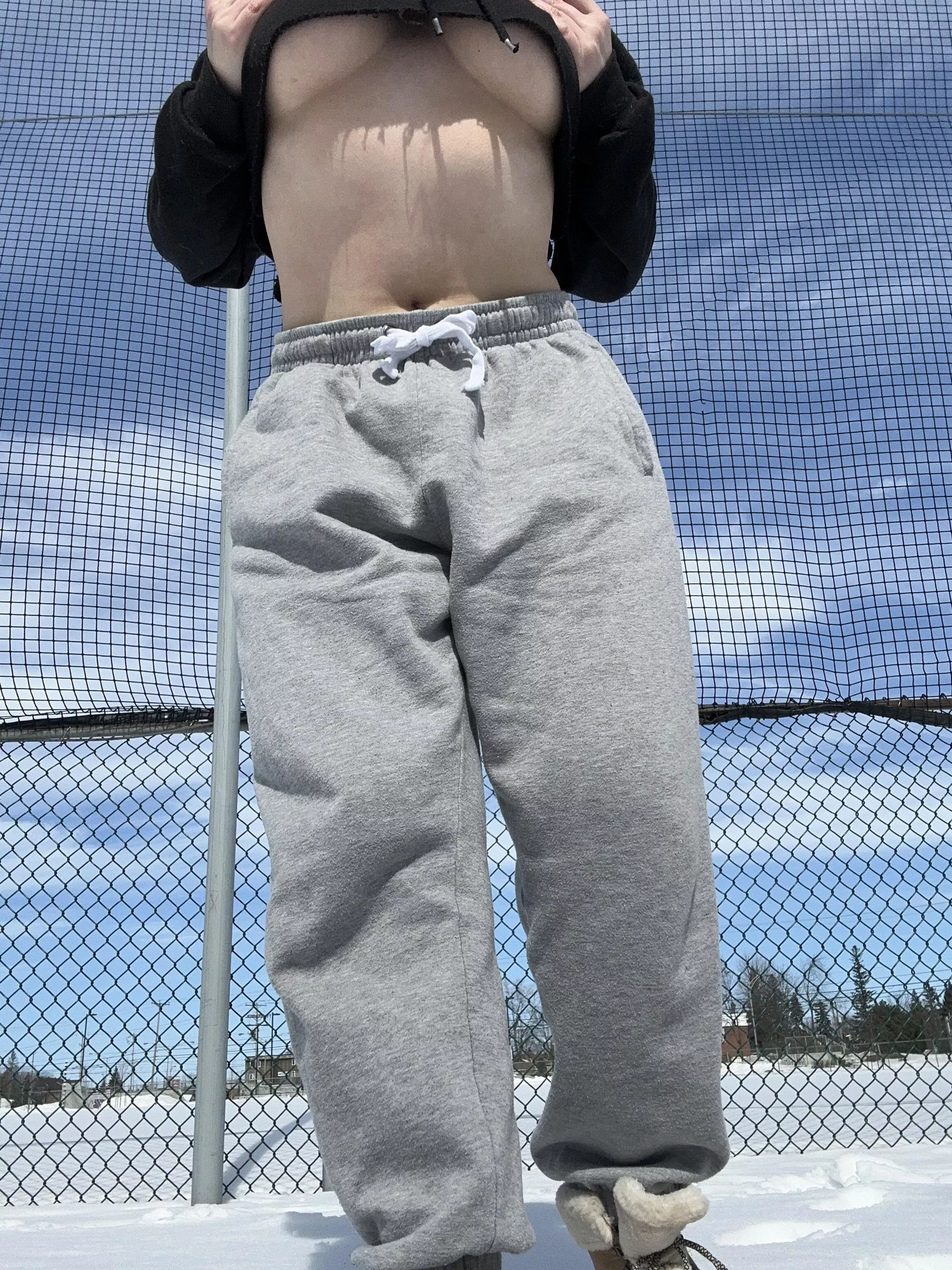 Luckily it wasn’t too cold out to let them out