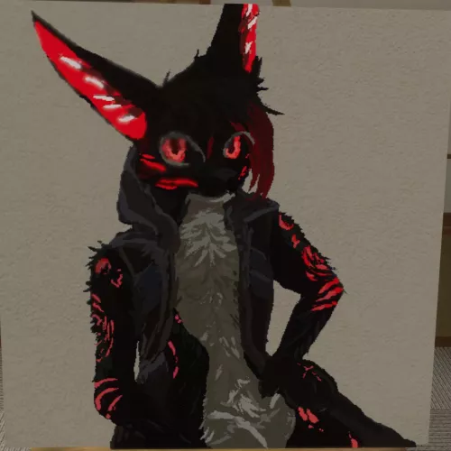 My Fursona, Painted in VRChat