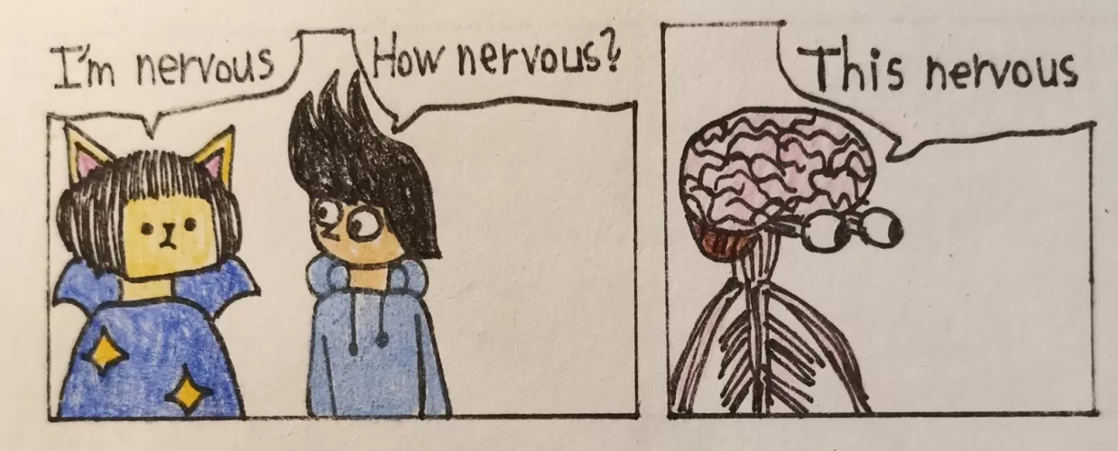 nervous (art by me)
