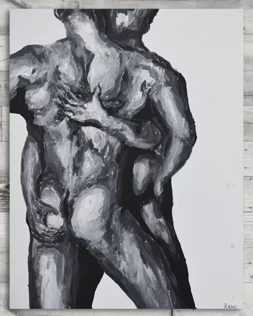 (OC) Bare Back Embrace - Rahs Body Art