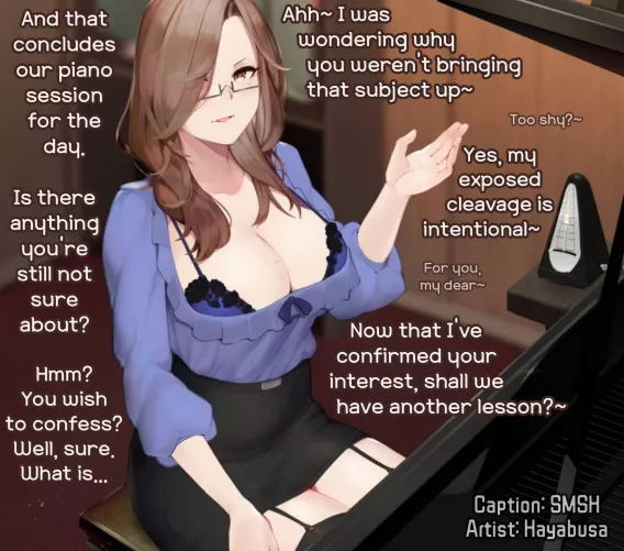 Piano Lesson [Seduction] [Implied Sex] [MommyDom-ish] [Private Lesson] [76/365]