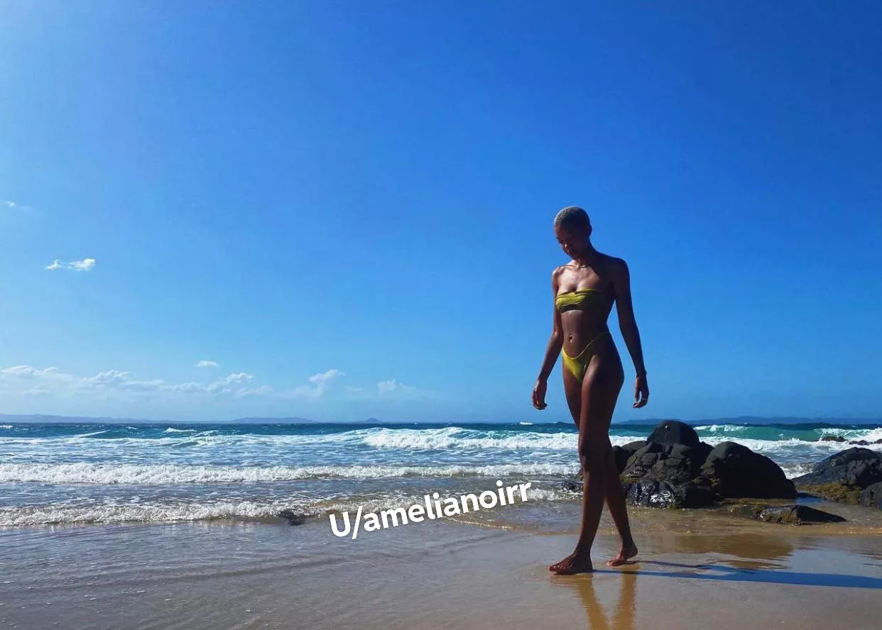 Private beach…what would you do to me here? I don’t think anyone’s watching 👀